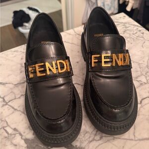 Fendi platform Black Sole Footwear - worn once! Comes with dust bags